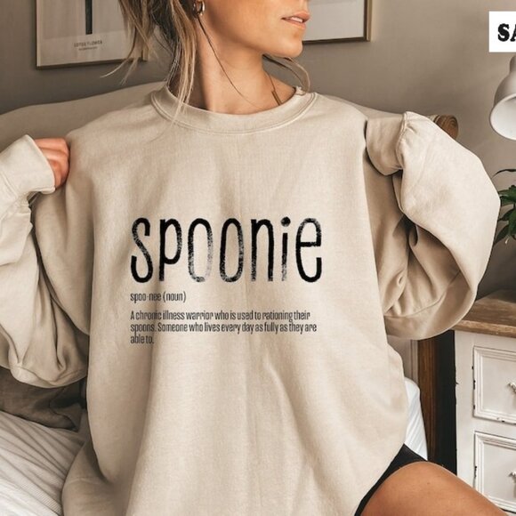 Spoonie Definition Sweatshirt Chronic Illness Awareness Gift 81 - Picture 1 of 5